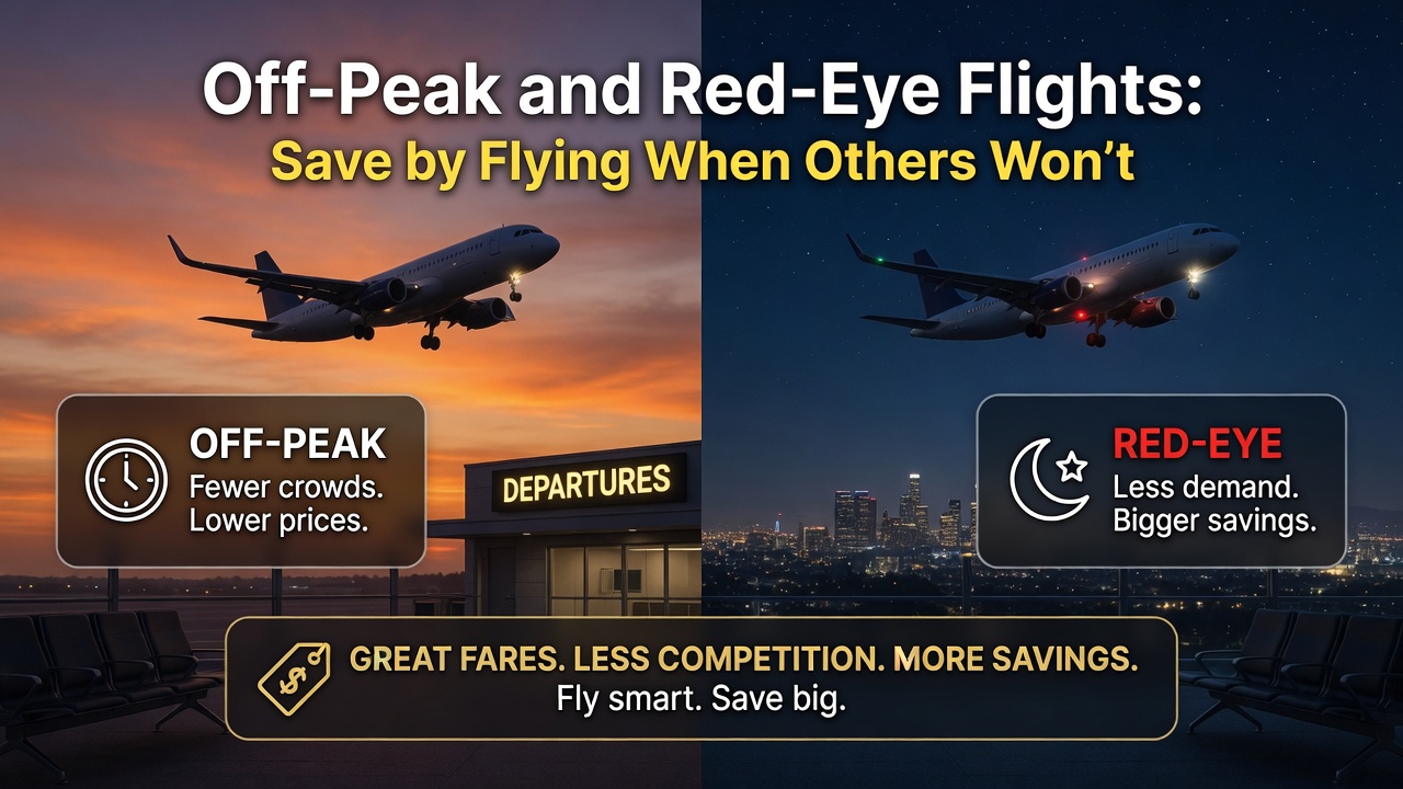 Off-Peak and Red-Eye Flights: Save by Flying When Others Won't